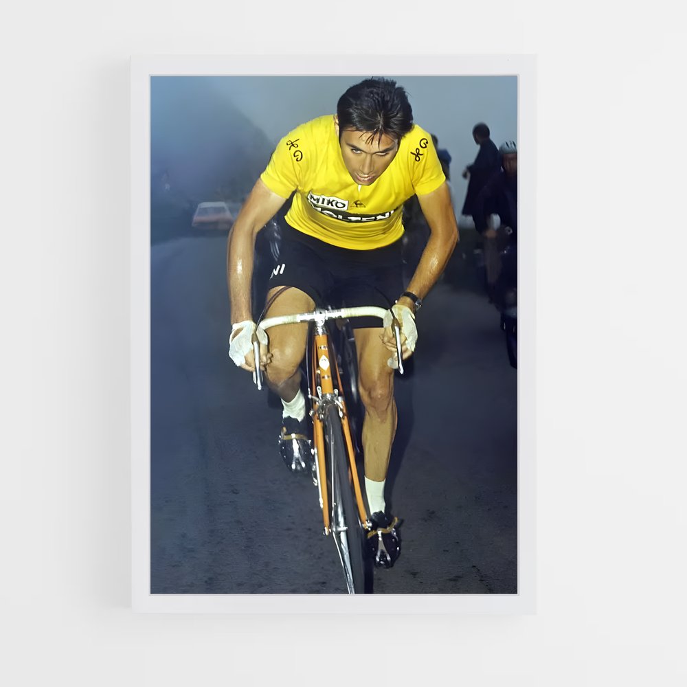 Poster Eddy en Roue Libre – affiche Cyclisme (vue 3)